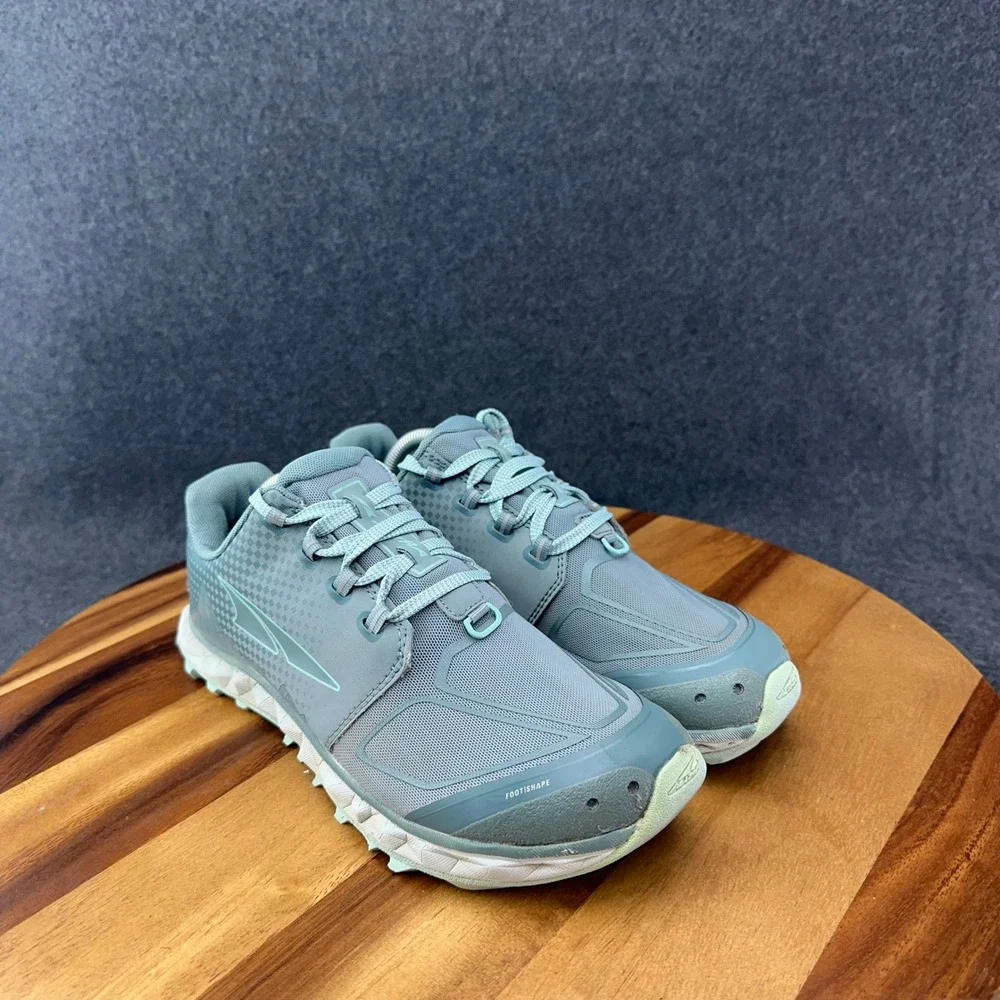 Altra Shoes Womens 7.5 Superior 4.5 Blue Gray Hiking Trail Running Sneakers
